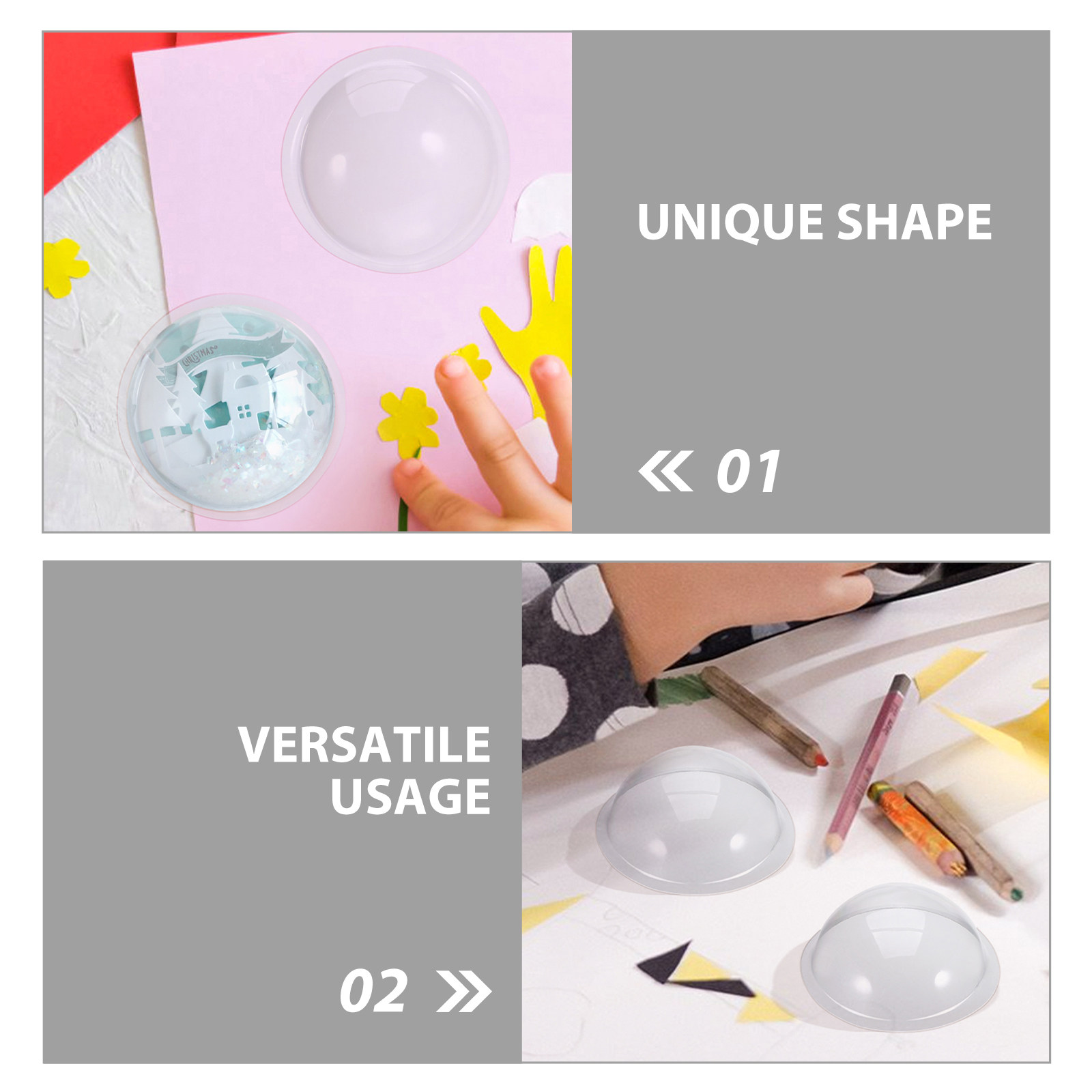 30 Stück Kunststoff-Halbkugel- – Plastic Dome Clear Bewertung und Preis